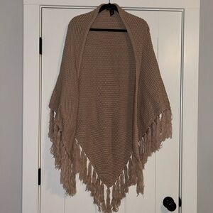 Free People inspired shawl- dusty rose one size fits all